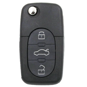 3 Nuppu, Kokkuklapitavad Remote Key Kontrolli Fob Audi Jaoks A3 A4 A6 Vana Mudel 433.92 Mhz Koos ID48 Kiip 4DO 837 231 N/K/A 1J0 959 753 B