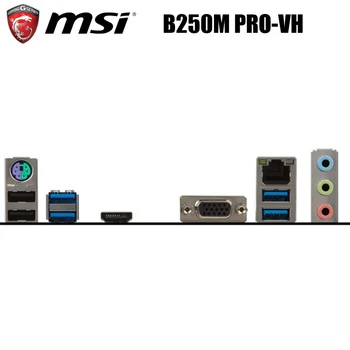 MSI B250M PRO-VH Emaplaadi 1151 Intel B250 DDR4 32GB M. 2 PCI-E 3.0 Originaal Desktop MSI B250 Emaplaadi 1151 Core i7/i5/i3