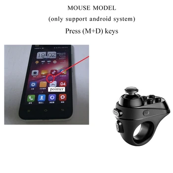 Traadita Bluetooth-Sõrme Mäng Töötleja Käepideme Adapter Hiire Selfies Lüliti Lehekülge Funktsiooni Toetavad Android Süsteem iOS Telefoni