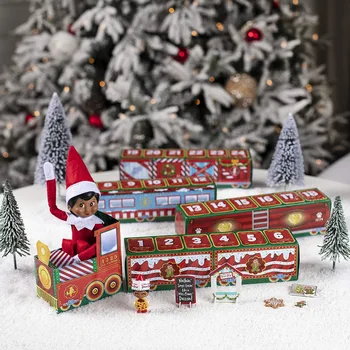 24 Päeva Countdown Jõulud Elf Rongi Mänguasjad