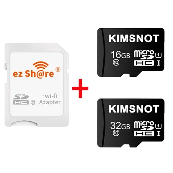 Ezshare Traadita WiFi SD Adapter Mälukaart 32GB 16GB, 8GB Micro SD Mälukaart MicroSD TF Kaart SD-Mälukaardile