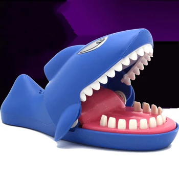 1TK suur suurus hammustamine krokodill hai koera mänguasi Tüssata pere suhtlemist sõprade vastasseis mängu Laste puhkus kingitus Pakendada