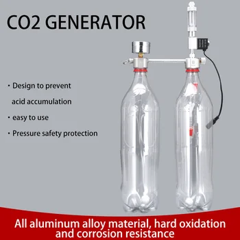 ZRDR Akvaariumi DIY CO2-generator system kit CO2 generaator, mull counter hajuti koos solenoidventiil,Sest / Veeskasvavate taimede kasvu