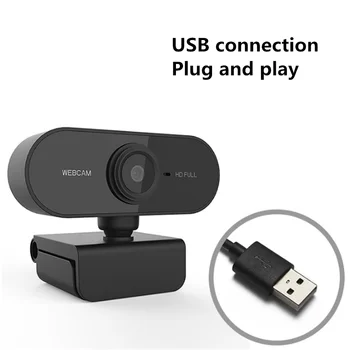 Mini Arvuti PC Veebikaamera koos Mic-HD 1080P Pööratav Kaameraid, USB-pistik Live Broadcast Video Helistamine Konverentsi Töö