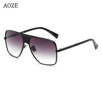 AOZE 2020 Mood Metallist kalle ruut kaader meeste päikeseprillid brändi Disaini sõidu päikeseprillid Vintage päikeseprillid oculos de sol