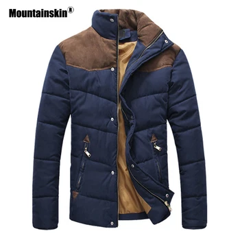 Mountainskin Sügis-Talve Mantlid Meeste Parka Puuvillane Soe Paks Jakid Polsterdatud Mantel Mees Ülerõivad Jacket Mens Brändi Riided SA787