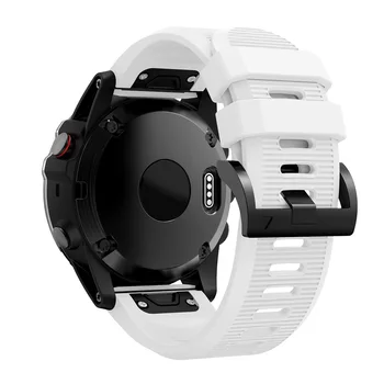 26mm Silikoon Watchband eest Garmin Fenix 5X 5X Plius 6X Pro Quick Release Easy Fit Kella Rihm Käepaela eest Garmin Fenix 3 3 h
