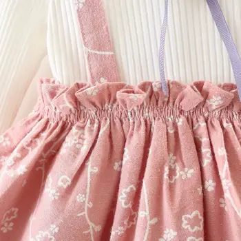 Beebi tüdrukute riided printsess kleit vastsündinud beebi tüdrukute riided pikk varrukas imiku lapsed kleidid õie printida kleit