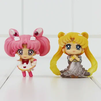 5tk/Palju Anime Armas Sailor Moon Tsukino Q Versioon PVC Tegevus Joonis Laekuva Mudel Mänguasjad Nukk Lastele Suur Kingitus