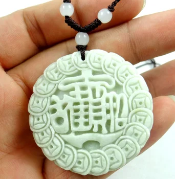 47*47MM Hulgimüük loomulik Hiina Liantian kivi kivi käsitsi nikerdatud kuju Amor amulett ripats kaelakee