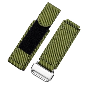 Nailon Velcro watchband B&R Kodanik S-eiko must sinine khaki Armee roheline käevõru randme 22 24mm Hook-and-loop lõuend Rihm