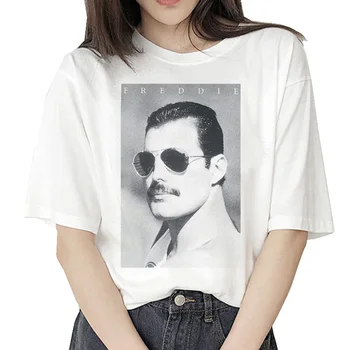 Freddie Mercury t-särk, hip-hop naiste fashion streetwear tshirt riided vintage harajuku ulzzang t-särk Graafiline 90s naine tops