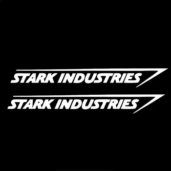 2 X Stark Industries Autode Kere Triibud Kleebised Vinüül Decal Marvel Iron Man Auto Stying Jdm Racing,20cm*3cm