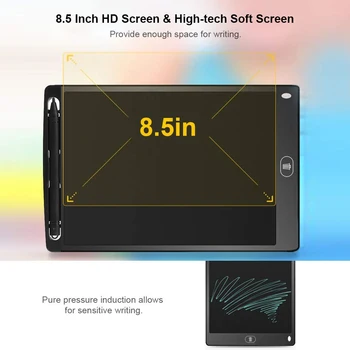Kaasaskantav Smart 8.5' LCD Digitaalne Kirjalikult Tablett Käsikiri Drawing Tablet Graafika Kirjalikult Juhatuse Joonis 5 värvid juhatus