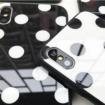 Etui Case For IPhone 12 11 Pro Max Se 2020 Vintage Laine Punkti Karastatud Klaasist Kate IPhone 12 6 6S 7 8 Plus X-Xr, Xs Max 5 Se2