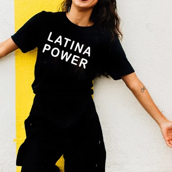 Latina Power T-Särk Loosung Latina Särgid Feminis TShirtssummer Mood Tumblr Grunge Graafiline Tee Tops Daamid, Tüdrukud Võimsus Tshirt