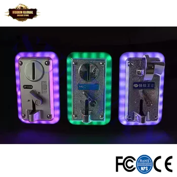 1TK Universaalne Värviline Dekoratiivne LED Flash Esi-Type Mündi Lüliti/ Valgustamiseks Raami Mündi Tunnustaja jaoks Müügiautomaadid Arcade Masin
