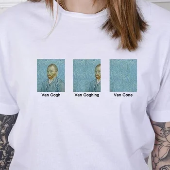 Van Gogh Van Goghing Van Läinud Meem Naljakas T-Särk Unisex Hipsters Graafiline Tees Naiste Armas Trükitud Tee Naise T-Särk