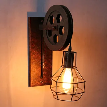 Põhjamaade loft retro Rauast puuri kaasaegne põhjal võistluskalendri Ameerika Tööstus-vintage Lamp köök rippuvad lambid