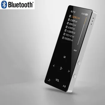 Uus metallist bluetooth, mp3-mängija 8 gb sisseehitatud kõlar fm-raadio e-raamat, diktofon, kaasaskantav audio sport flac muusika Video Player