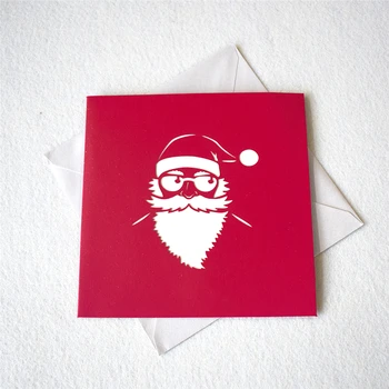 10 Pack jõulukaardid Santa Claus Mootorratta Pop-Up Holiday Kaardid Ümbrikusse Uut Aastat 3D-õnnitluskaardid Kingitused, Käsitöö