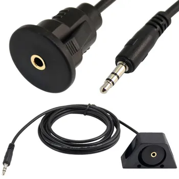 Ar masti kriips AUX adapter, pistikupesa 3.5 mm jack sisend paigaldatud extension audio Plii kaabel 1M 2M