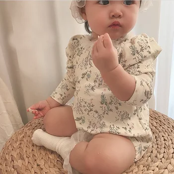 MILANCEL 2020. aasta uus beebi tüdrukute riided korea vastsündinu riided õie bodysuit ja pea accerssories beebi bodysuit komplekt