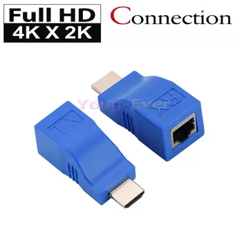2021 Uued 1 Paar 30m HDMI Extender Saatja TX/RX HDMI V1.4 HD 1080P Üle Cat5e RJ45 CAT6 Ethernet Kaabel TV, Dataprojektor, DVD