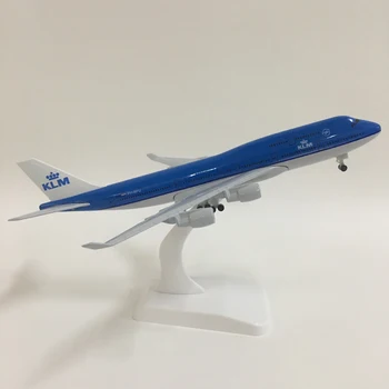 JASON TUTU 20cm KLM Royal Dutch Boeing 747 Lennukiga Mudel Lennuk mudellennukid, Mudel 1:300 Diecast Metal lennukid mänguasju Koguda