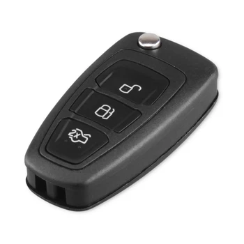 KEYYOU Remote KÜSIDA/FSK 3 nuppu Flip Remote Auto Võti Fob Ford Focus Mondeo, C-Max, S-Max, Fiesta, 2013+ HU101 434Mhz 4D63 Kiip