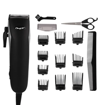 220V Professional hair clipper trimmer Elektriline juhtmega juuksed lõikur Madal Müra Meeste habe juuste lõikamise masin Barber shop 45