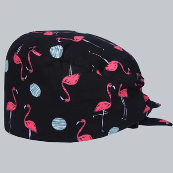Flamingo Must Muster Reguleeritav Scrubs Müts Mehed Naised Puuvill Hambaravi Õde Töötavad Ühise Põllumajanduspoliitika Nühkima Mütsid M126
