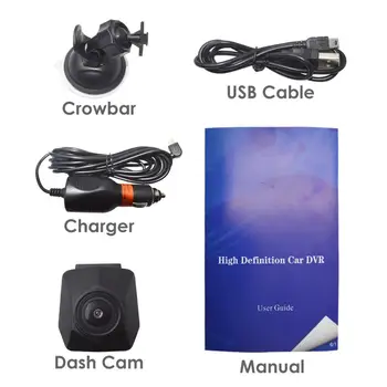 Car DVR Kaamera 1080P Täis-HD-1.5-tolline LCD Ekraan 140 Kraadi Dashcam Video Kinnitamine Autodele Öise Nägemise G-Sensor Kriips Cam