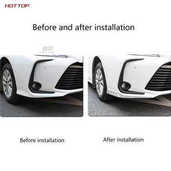 Roostevabast Terasest Carbon Fiber Texture esistange Dekoratiivsed BAAR Toyota Corolla 2019 2020