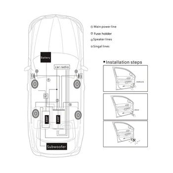 2x Auto Mini Dome Tweeter Speaker Universaalne Kõrge Efektiivsusega Valjuhääldi Valju Kõlari, Võimu Heli auto tweeter DIY Auto