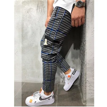 2020. Aastaks Uued Vabaaja Ruuduline Pahkluu Pikkusega Püksid Meeste Püksid Hip-Hop Jogger Püksid Meestele Sweatpants Jaapani Streetwear Meeste Püksid