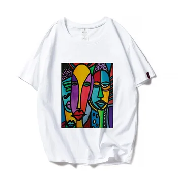 Harajuku Suvel T-Särk Naine Tops Tee Vabaaja Naiste T-särgid Camiseta Mujer täiesti Uus Naiste Värviline Print T-Särgid