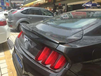 Sobib Ford Mustang Spoiler 2016 2017 Mustang Auto Kaunistamiseks Kõrge Kvaliteediga Must süsinikkiust Tagumine Tiib Spoiler