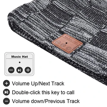 Unisex Talvine Müts Bluetooth Kõrvaklapid Lisada Sametist Vooder koos Stereo-Kõlarid-USB-Laadimine Termilise Beanie Kork Väljas Töötab Müts