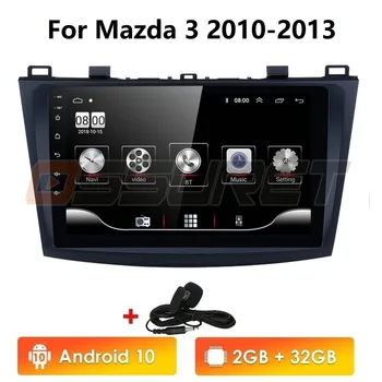 2G + 32G Android 10 Auto Raadio Mazda 3 2010-2013 maxx axel Wifi Auto Stereo auto dvd gps Navigation stereo Multimeedia Mängija
