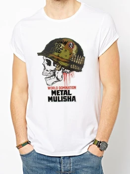 Metal Mulisha Krossi Moto T-Särk Meeste Vabaaja Lühikesed varrukad O-Kaeluse Puuvillast T-särk