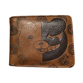 Armas Karu Danganronpa monokuma rahakott pressitud nahast rahakott lühike taskud koos id-kaardi omanik mündi tasku