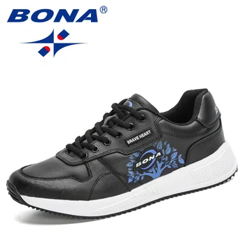 BONA 2020 Uued Disainerid Populaarsed Trendid Mens Kõndides Kingad Väljas Tossud Mees, Mugav Zapatillas Hombre Sapatos Masculino