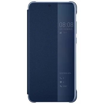 Brändi Ametlik puhul Huawei P20 / P20 Pro Smart Flip Case for Huawei P20 /Pro Originaal Peegel Aken Magada, ärgata luuk