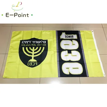 Iisrael Jeruusalemma Beitar FC Äsja 1936. Aastast 3ft*5ft (90*150cm) Suurus jõulukaunistused Kodu Flag Banner Kingitused