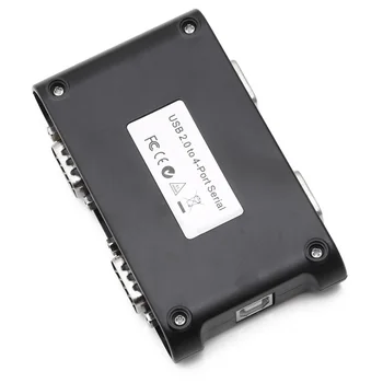 9pin RS232-USB 2.0 4-Port Serial DB9 KOM Töötleja Pistikud Adapteriga Hub