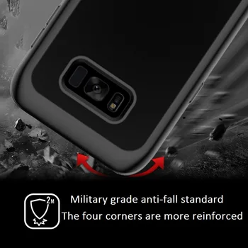 Armor 360 Täielikult Kaitsta Samsung Galaxy S10 Fundas S8 S9 Plus S10 Lite Note10 Juhul Katta läbipaistva PC+TPU+Räni Põrutuskindel