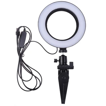 Fotograafia LED Selfie Ringi Tuli 16CM Juhitava Kaamera Telefon Helisema Lamp 6inch Tabelis Statiivid Meik Video Studio Live