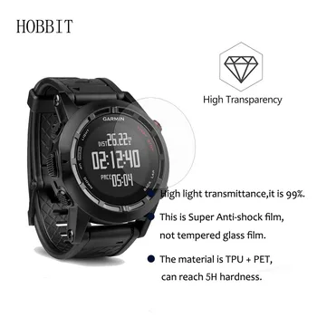 3Pack 5H Nano Plahvatus-tõend Screen Protector Eest Garmin Fenix 2 GPS Smartwatch High Definition Anti-shock Smart Watch LCD Film