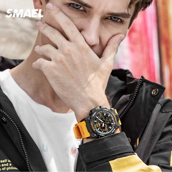Meeste Digital Watch Sõjalise 50m Veekindel Ujumine LED Kvarts Alarm Väljas Sport Dual Watch Aega Anti-Shock Naiste Kellad